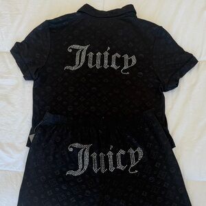 JUICY COUTURE PAJAMA SET (BLACK) - NEW